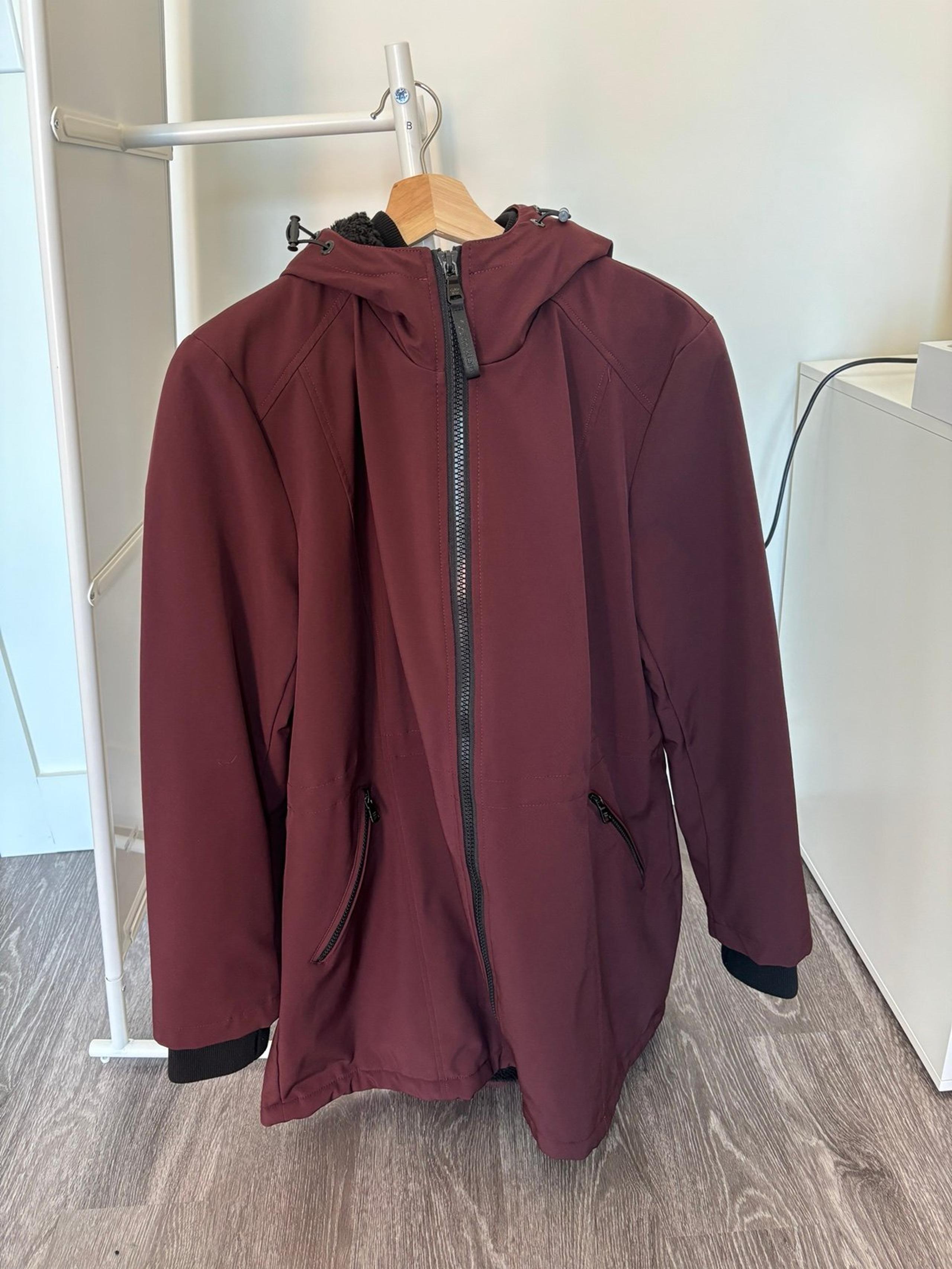 Calvin Klein Women's Parka Burgundy XL