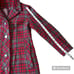 Vintage 60s Betty Rose Union Made Red Grey Tweed Plaid Wool Coat