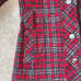Vintage 60s Betty Rose Union Made Red Grey Tweed Plaid Wool Coat