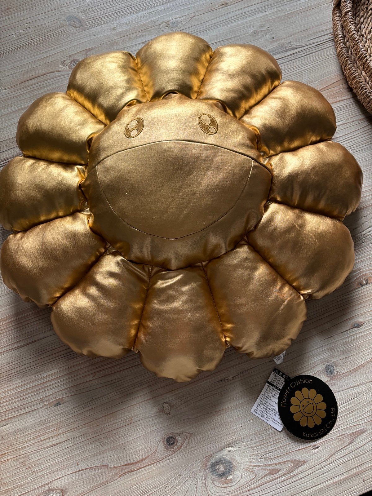 takashi murakami gold pillow