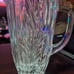Crystal Pitcher Cut Leaves Flame Pattern  Euport Violetta Crystal Pitcher