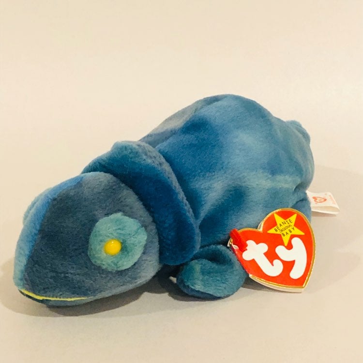 Rainbow 1993 Beanie Babies Blue Chamelio