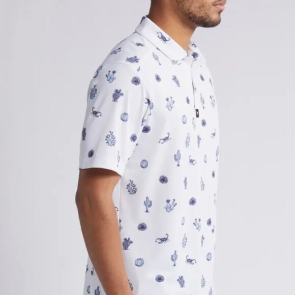 NWT Men’s Bad Birdie Deserted Pique Golf Polo – Small