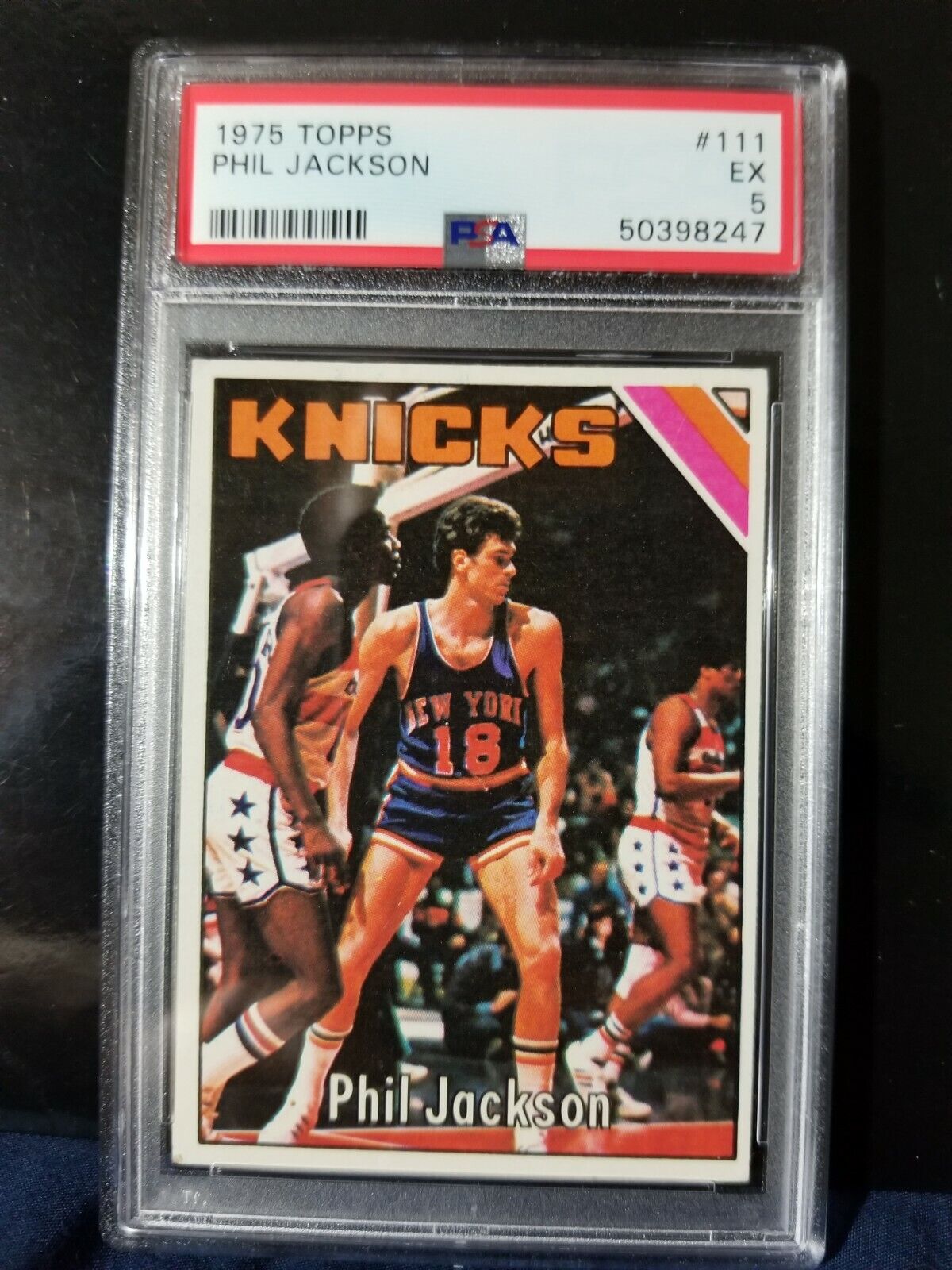 1975 Topps Phil Jackson #111 PSA greatest coach all time bulls lakers
