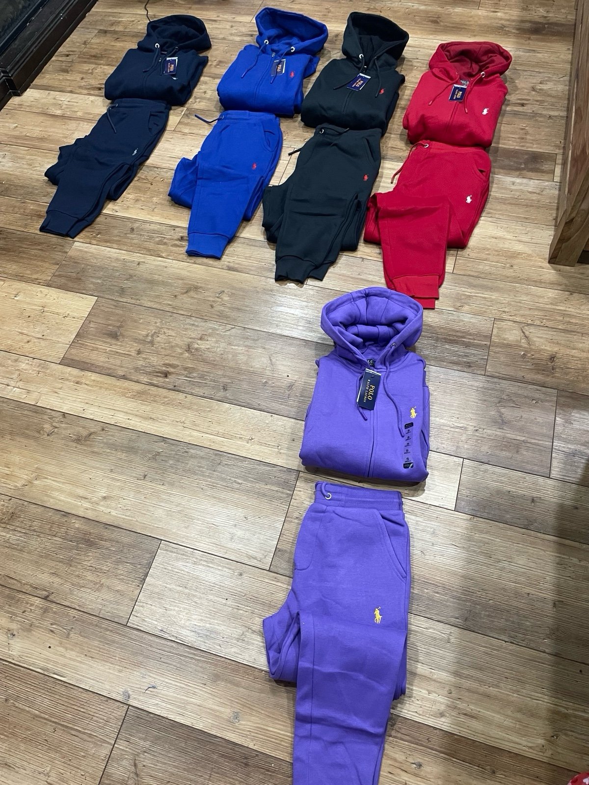 Polo bundle 2xl x(2) black red + purple