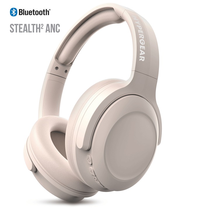 HyperGear Stealth2 ANC Wireless Headphones Bone 15860