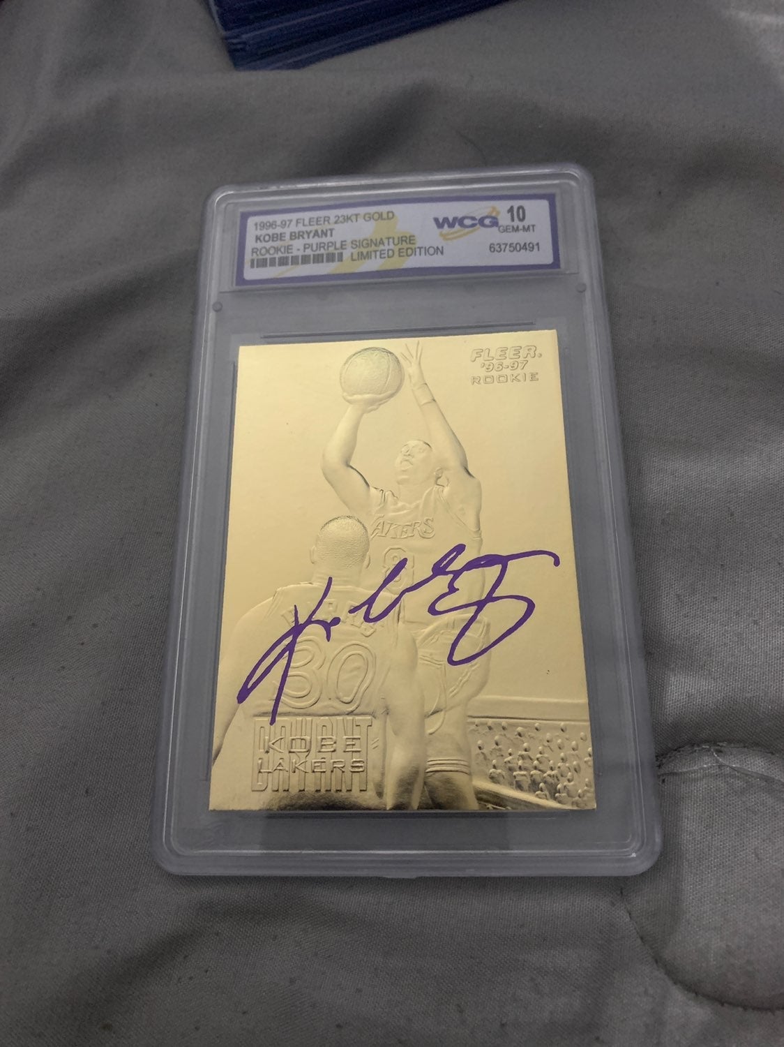 Kobe Bryant 23k Gold 1996 Fleer