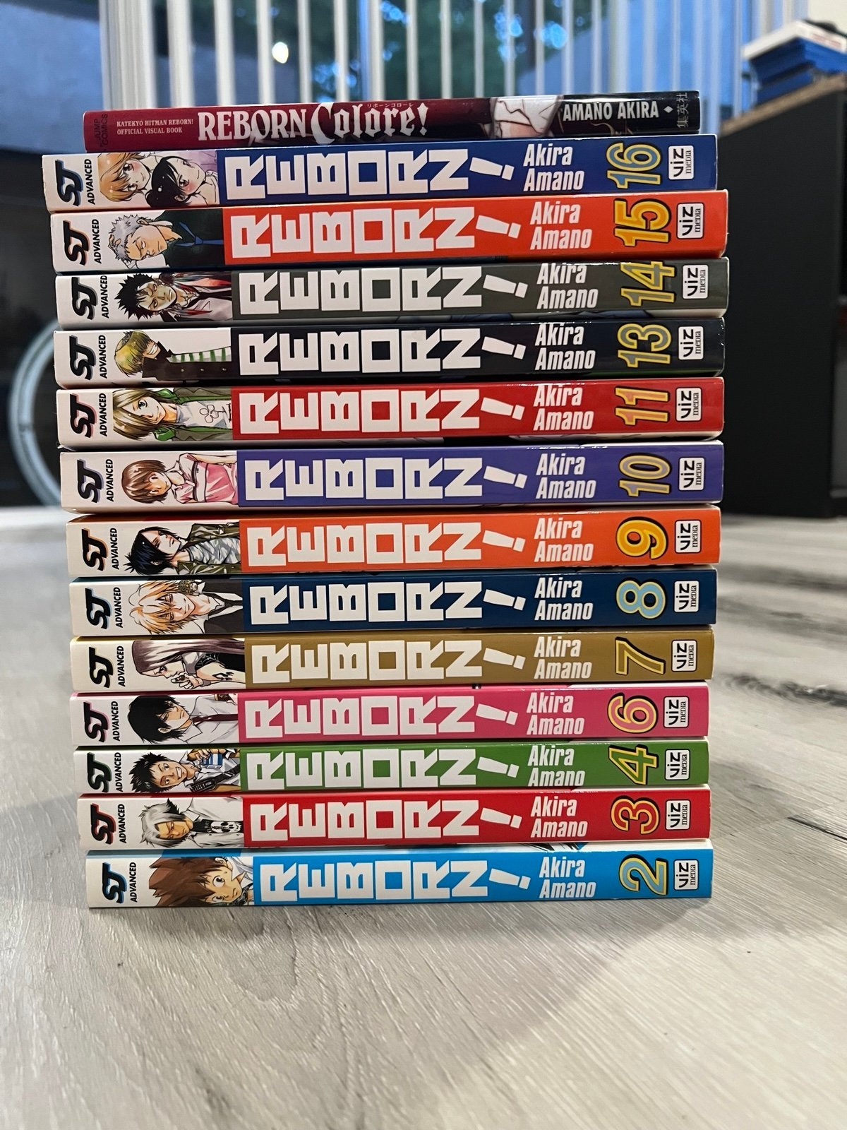 Katekyo Hitman Reborn volumes 2-16 (no volume 1, 5 and 12) and visual book