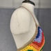 Judith March Top Womens S Rainbow Happy Hippy Crochet Halter Fringe Festival