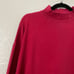 Vintage Burberry Shirt Mens Large Red Turtleneck Logo Embroidered Cotton Preppy