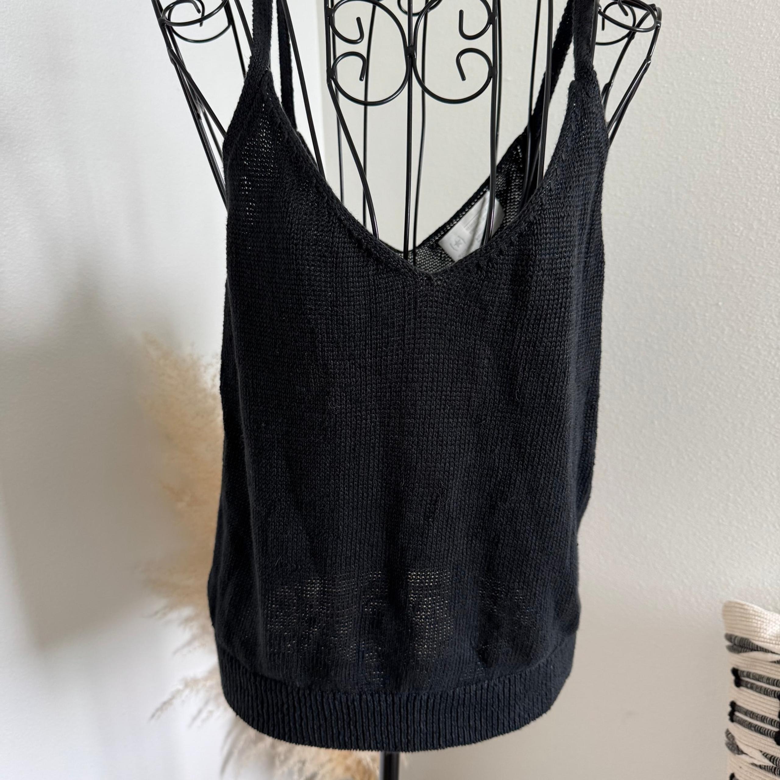 Banana Republic BR/HTG-SF78 Black Knit Tank Top Medium