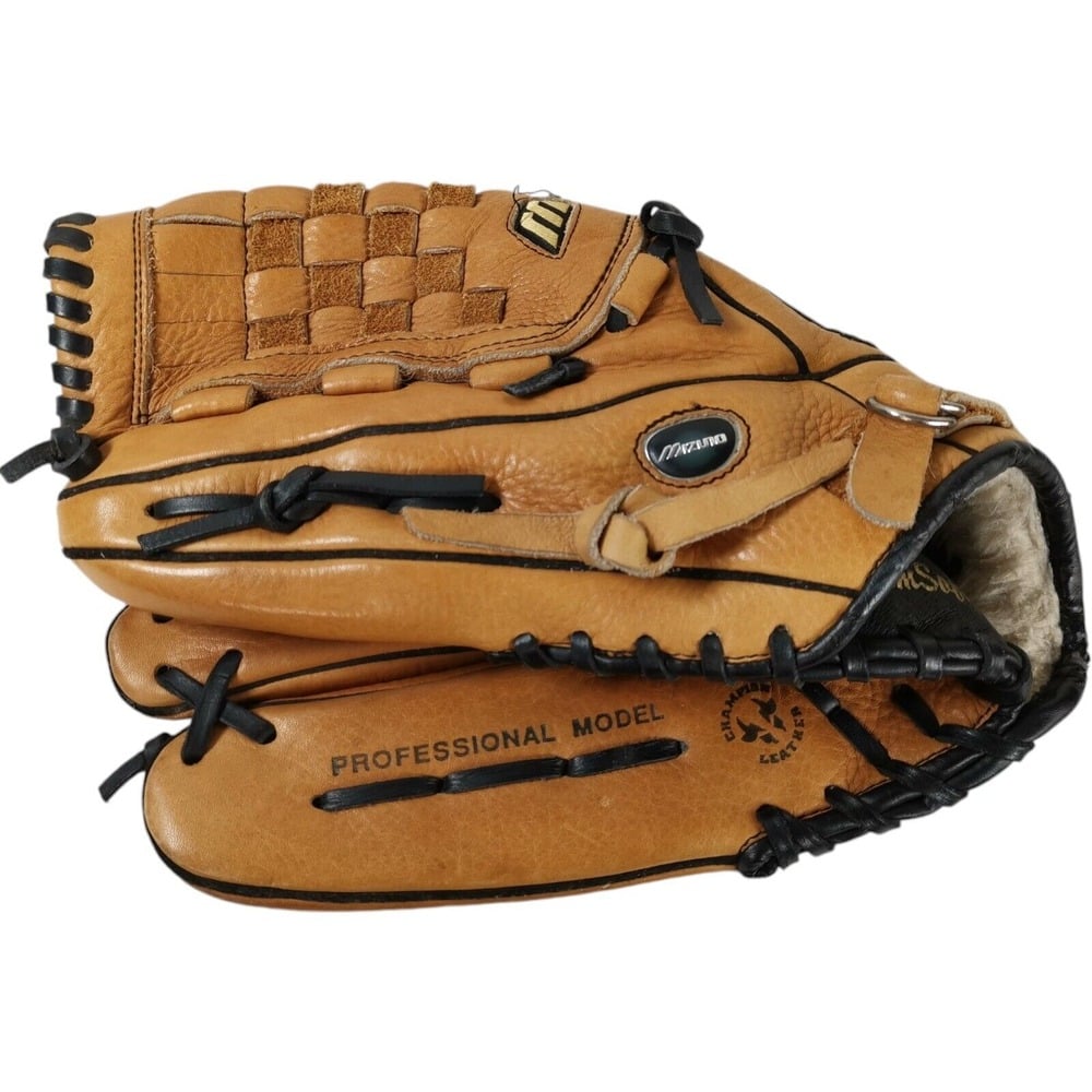 Mizuno Glove 12 Inch RHT GFN 1201 Brown Tan Leather Mitt Franchise Series