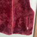 J.Crew Plush Fleece Excursion Vest Crimson Maple