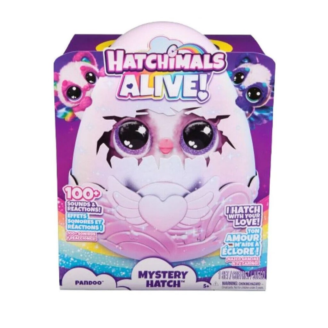 Hatchimals Alive Mystery Hatch Interactive Pandoo with Mist, Lights & Sounds