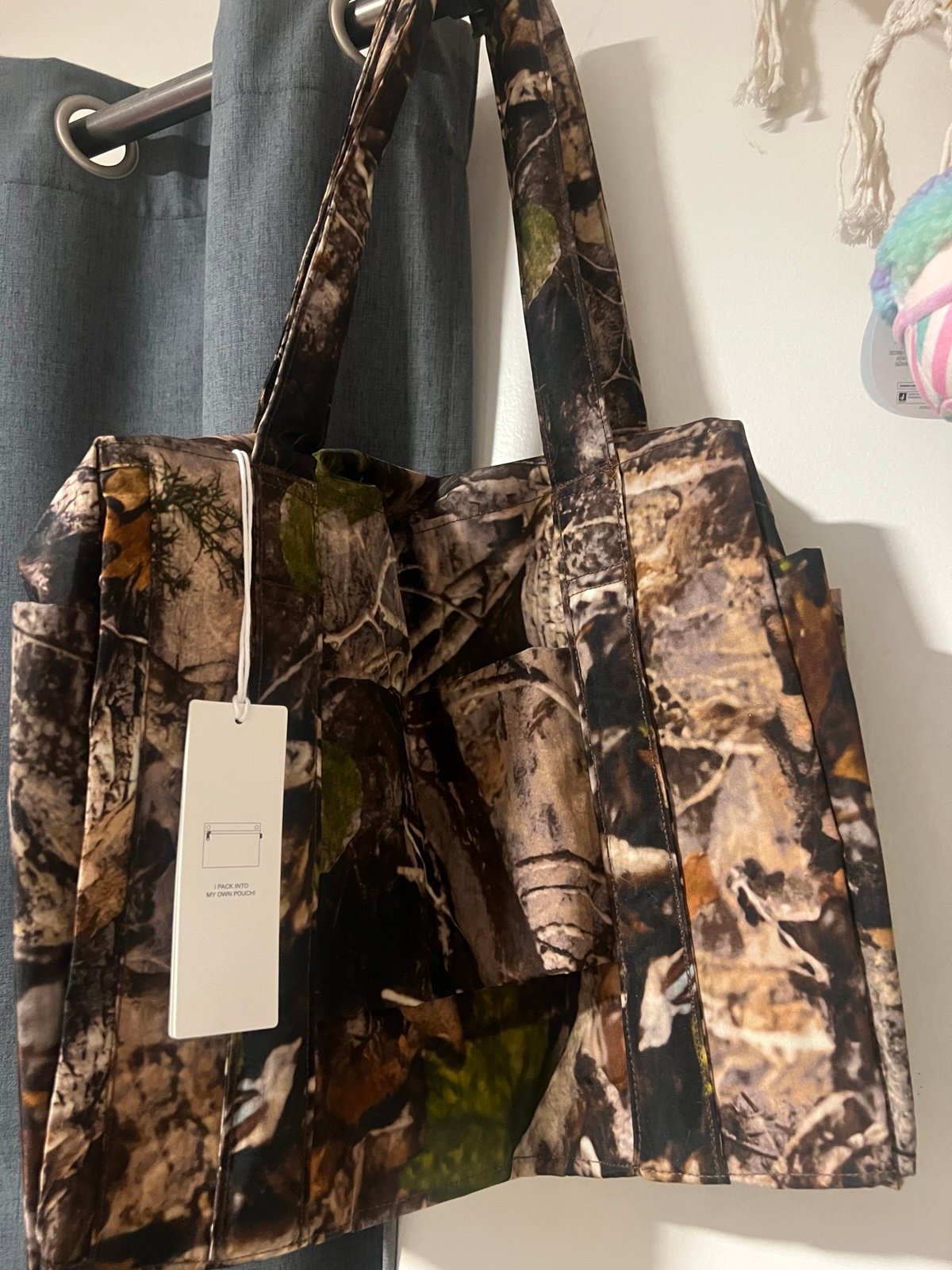 NWT Baggu Small Cloud Carry on photo forest print