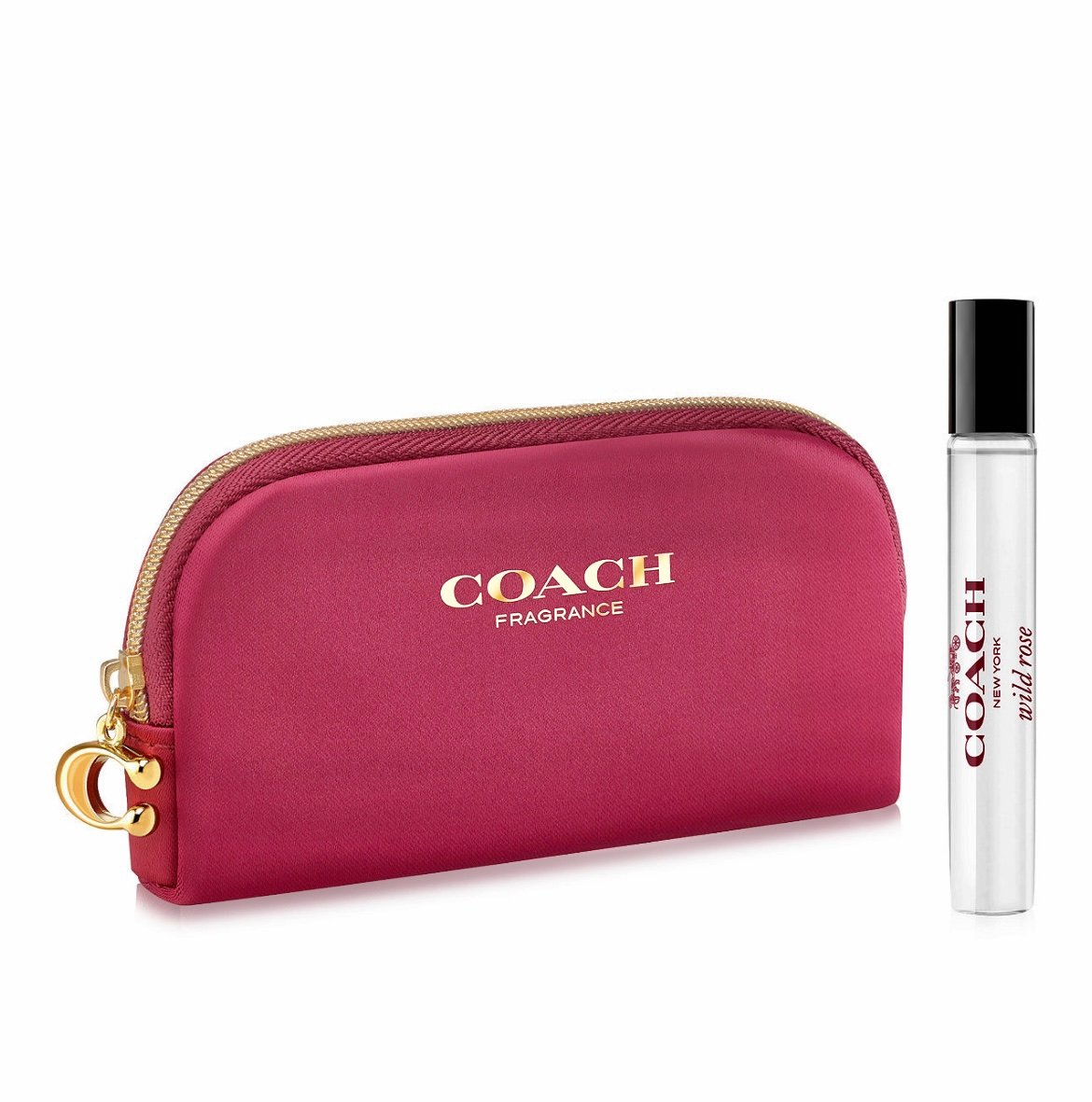 Coach Cosmetic Bag Pouch Edp Parfum New wild rose