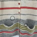 Gudrun Sjoden 100% Lambswool Striped Cardigan Sweater Women Small Cream Grey