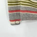 Gudrun Sjoden 100% Lambswool Striped Cardigan Sweater Women Small Cream Grey