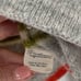 Gudrun Sjoden 100% Lambswool Striped Cardigan Sweater Women Small Cream Grey