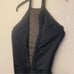 WEISSMAN Dance Costume black lyrical Halter Dress With Half Skirt D10767 MA