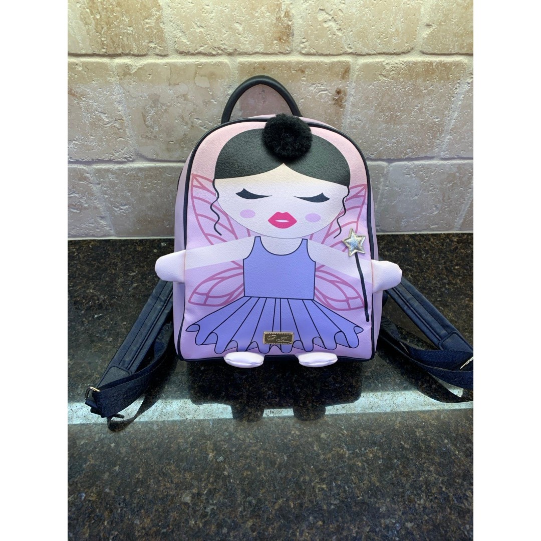 Luv Betsey Johnson Kitsch Ballerina Ballet Fairy Medium Backpack EUC
