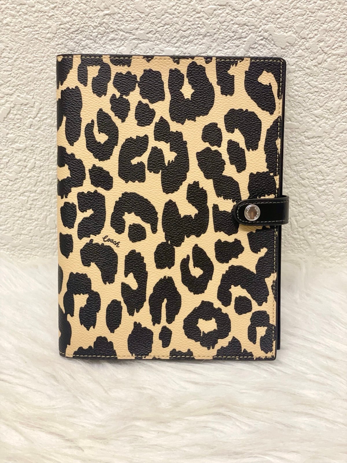 Coach Notebook With Leopard Print CX412 NWT