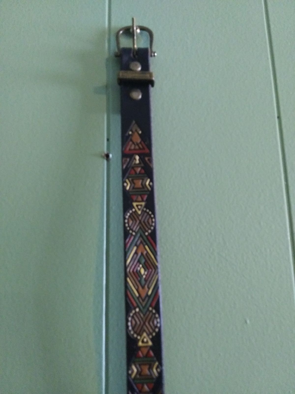 Leather belt