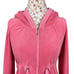 Juicy Couture 2000s Pink Terry Cloth Hoodie size Medium Made in USA Terrycloth