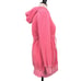 Juicy Couture 2000s Pink Terry Cloth Hoodie size Medium Made in USA Terrycloth