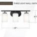 Sea Gull Lighting 41162-112 Oslo Three - Light Wall / Bath Vanity Style Fixture,