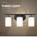 Sea Gull Lighting 41162-112 Oslo Three - Light Wall / Bath Vanity Style Fixture,