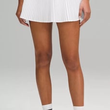 Lululemon Varsity HR Pleated Tennis Skirt color WHT Sz 6