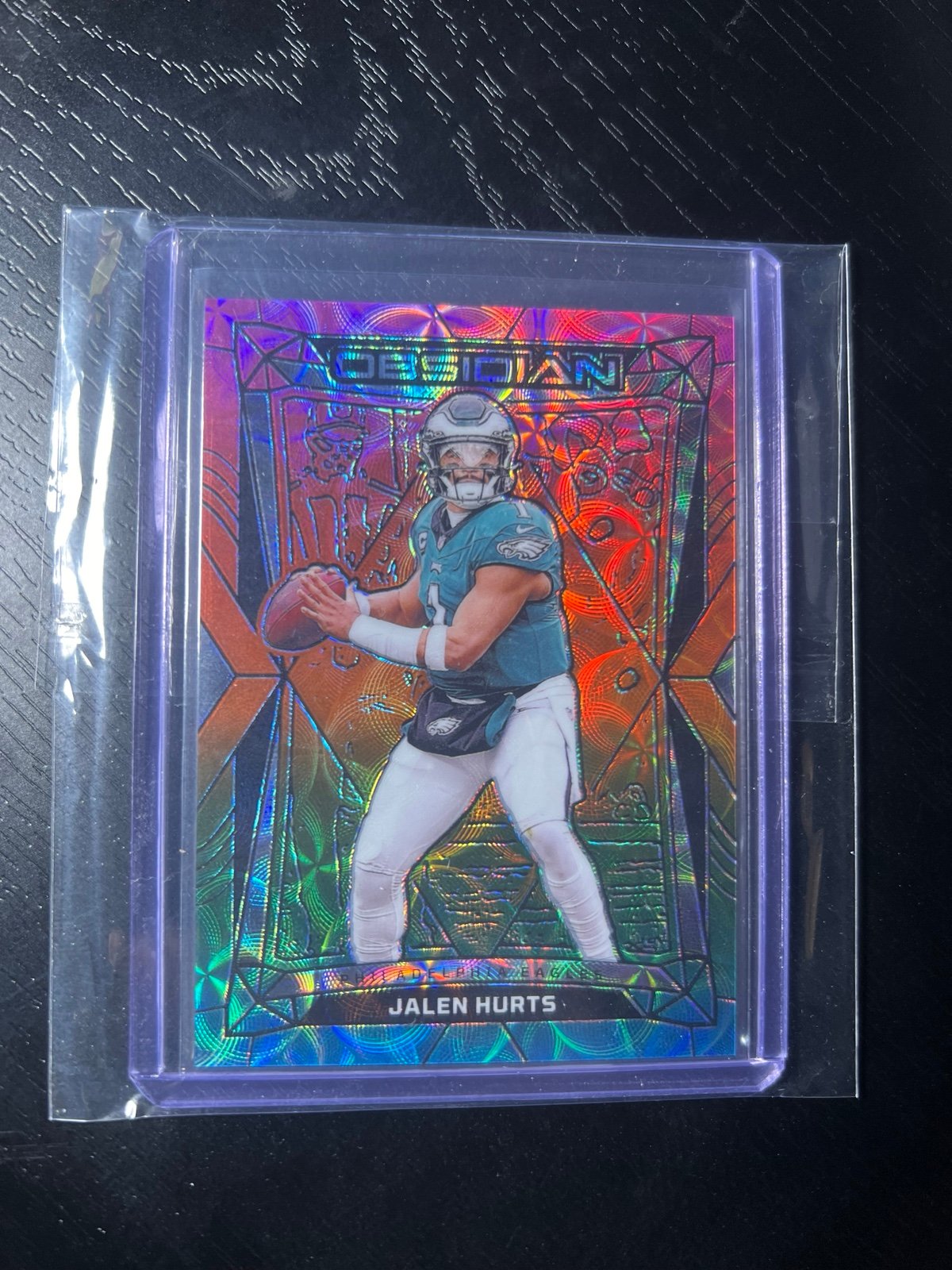 Jalen Hurts 2024 Obsidian FOTL Exclusive SSP 2/4 Case Hit! RARE! SB
