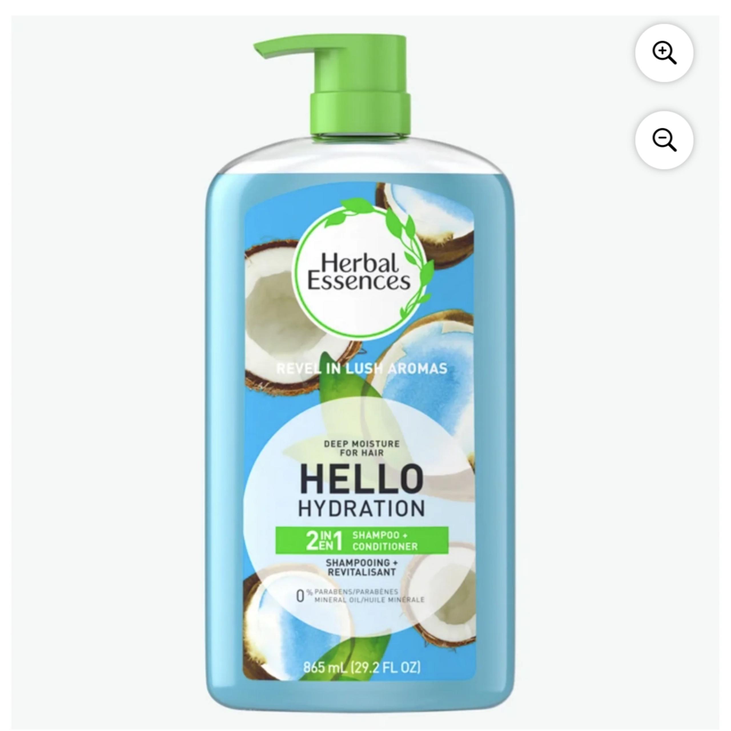 Herbal Essences Hello Hydration 2IN1 Shampoo Conditioner, Moisture for Hair