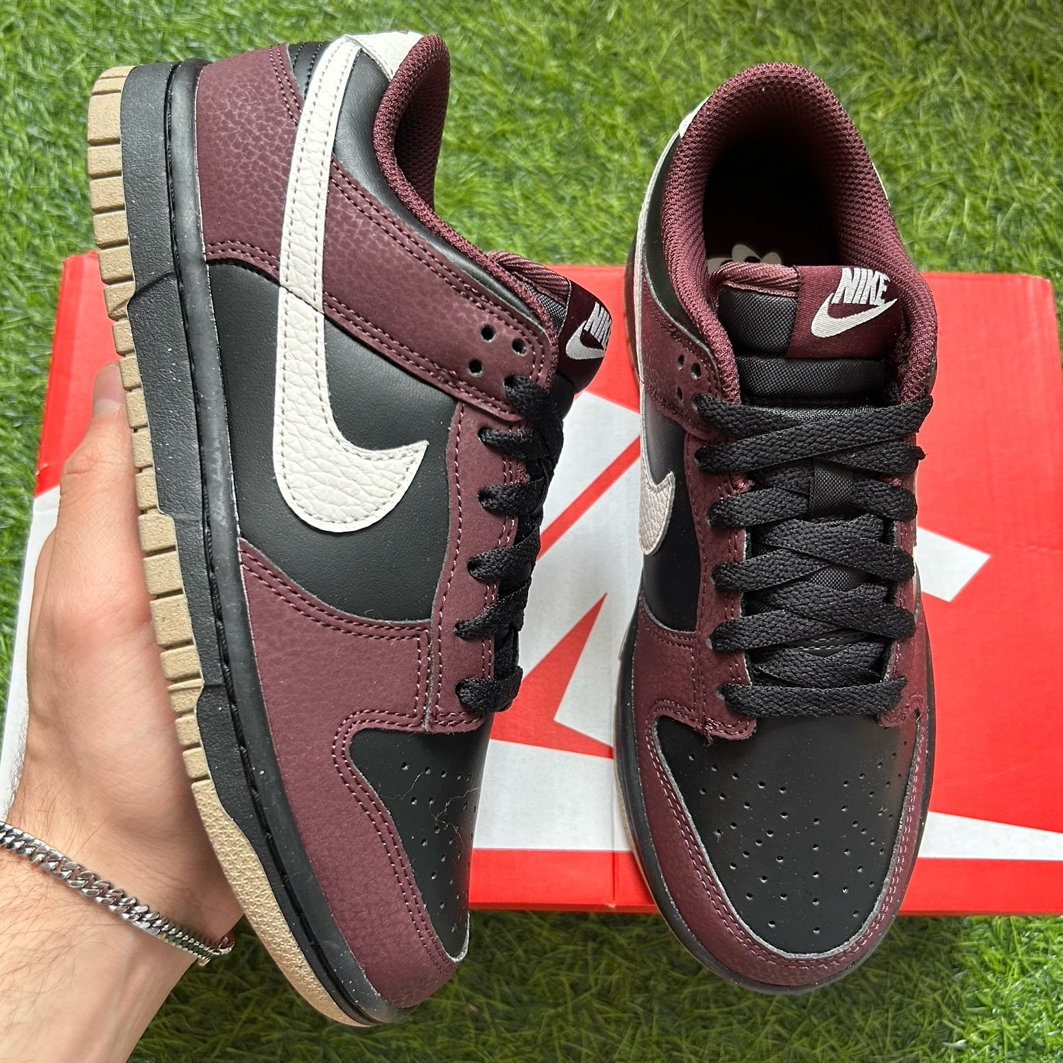 NEW Nike Dunk Low Black Burgundy Crush Women’s Size 5.5