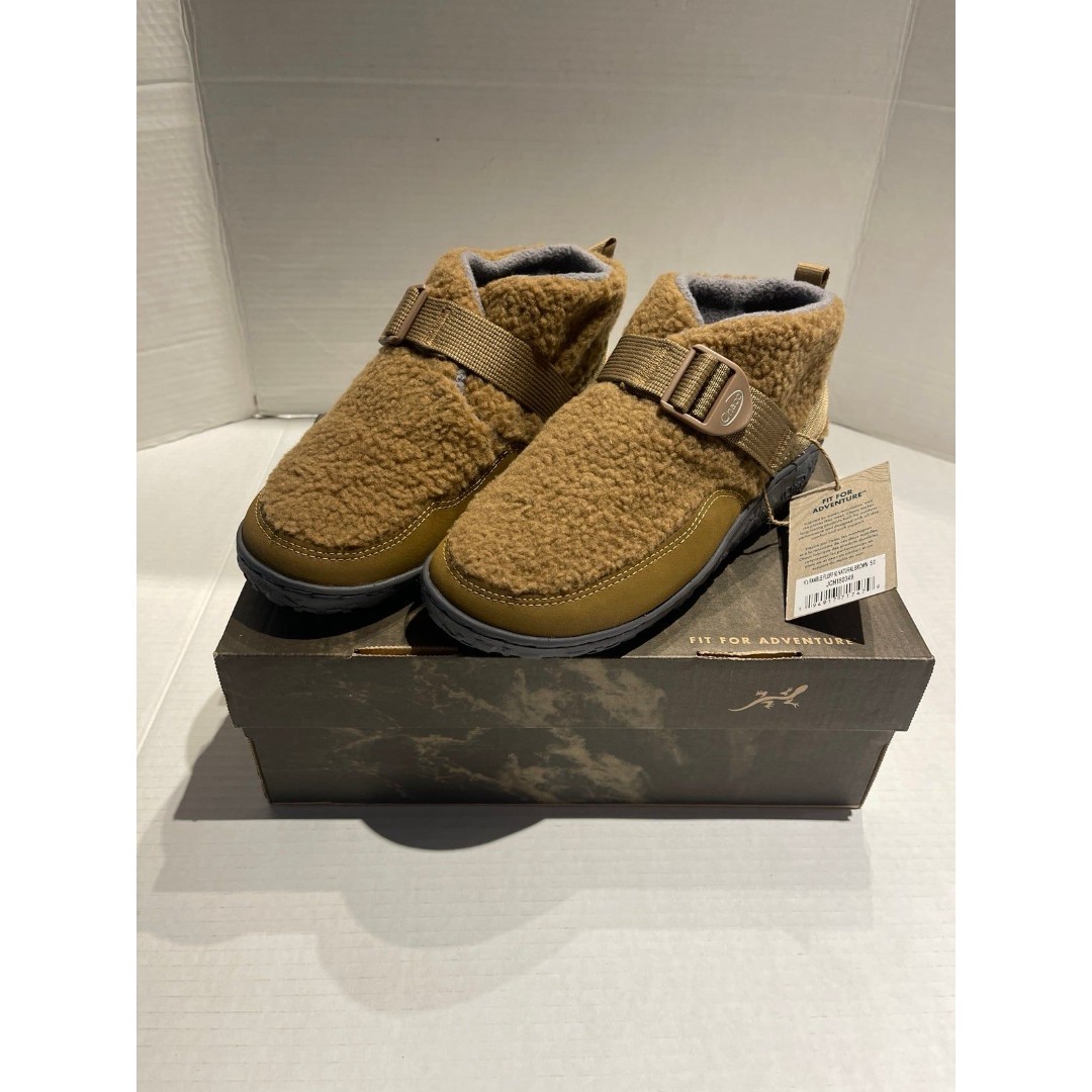 Chaco Big Kids Ramble Fluff Shoes Natural Brown Size 5M New In Box