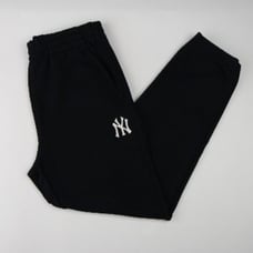 MLB NEW YORK YANKEES BLACK BASIC LOGO TRAINING JOGGER PANTS Sz XS