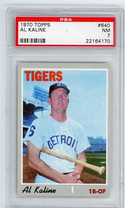 1970 Topps AL KALINE Tigers #640 PSA 7 NM