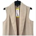 Hilary Radley Womens Small Faux Wool Long Vest NEW Price Firm