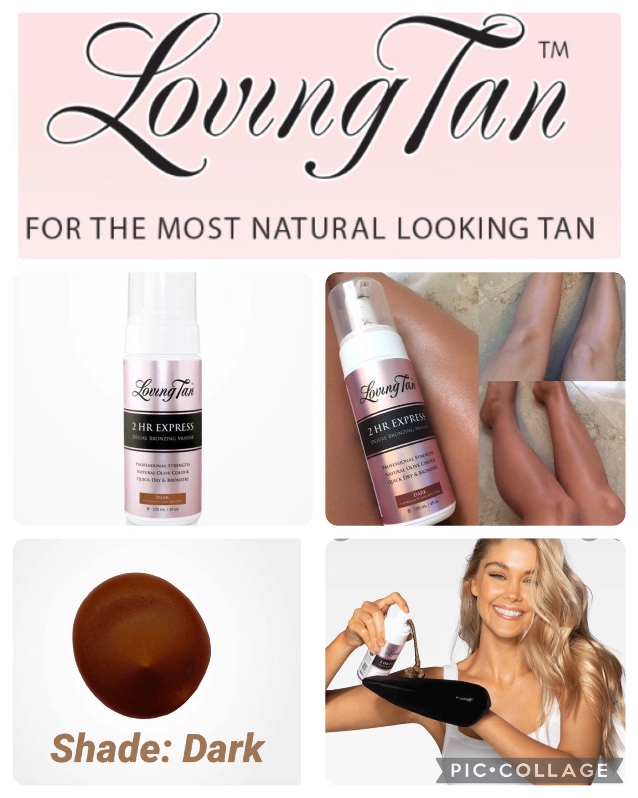 ❤️ Loving Tan 2 Hour Express In the shade Dark