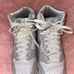 Nike dunk high silver glitter shoes
