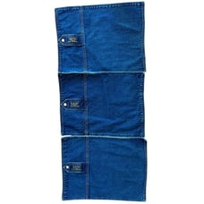 Vtg GUESS Denim Jean Placemats Lot of 3 Logo Blue Table Linens Rare Design