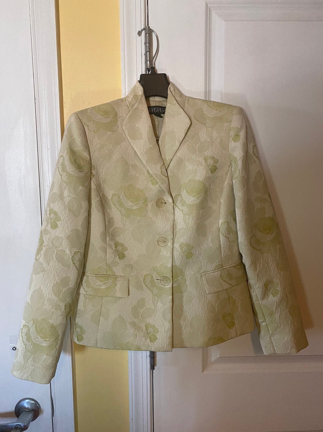 Light Green Kasper Skirt Suit