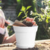 Pots for Plants 7.5 inch Plastic Planters with Multiple Drainage 8 Pcs