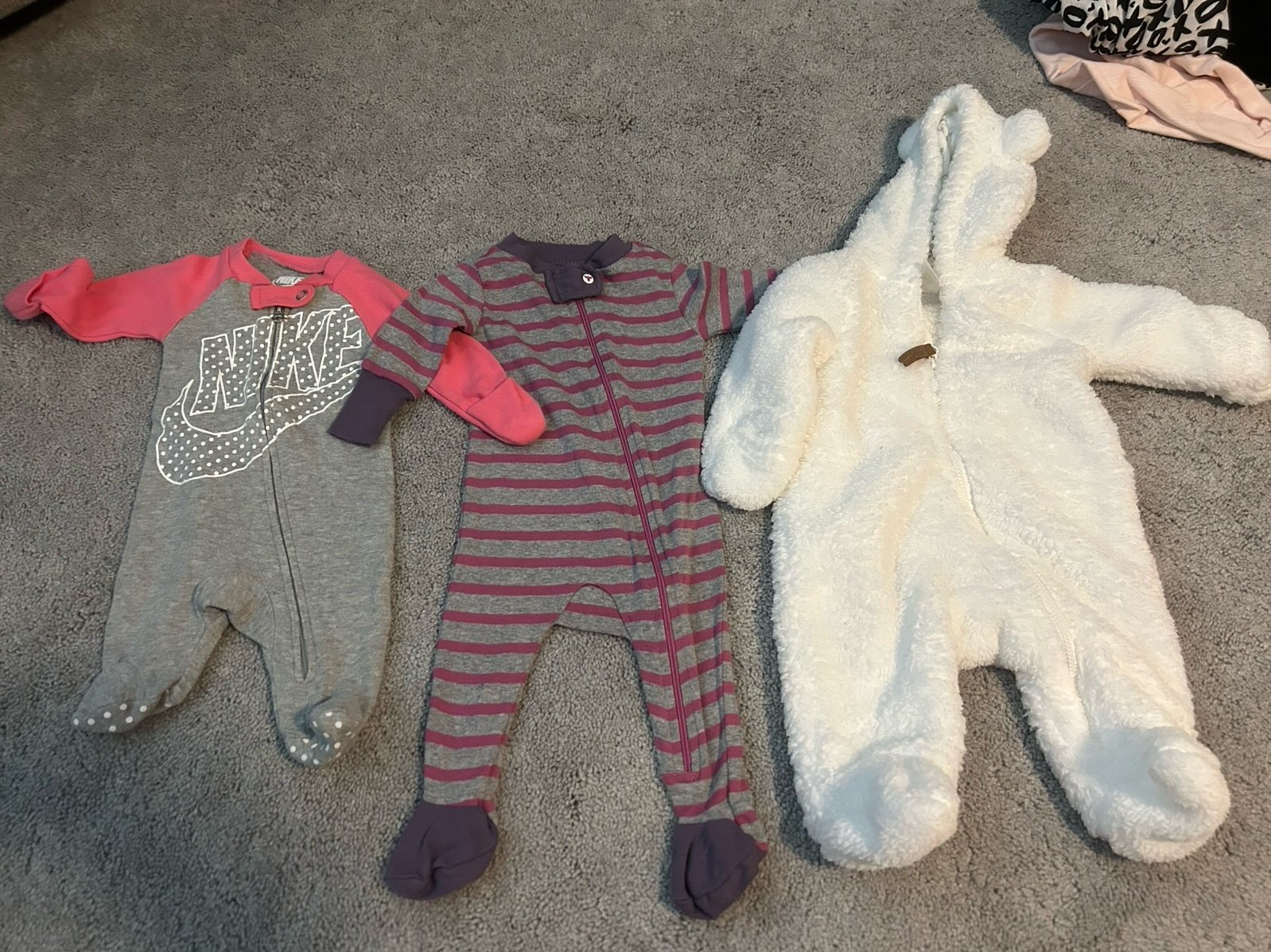Baby girl newborn bundle carters Nike Burt’s bees baby like new
