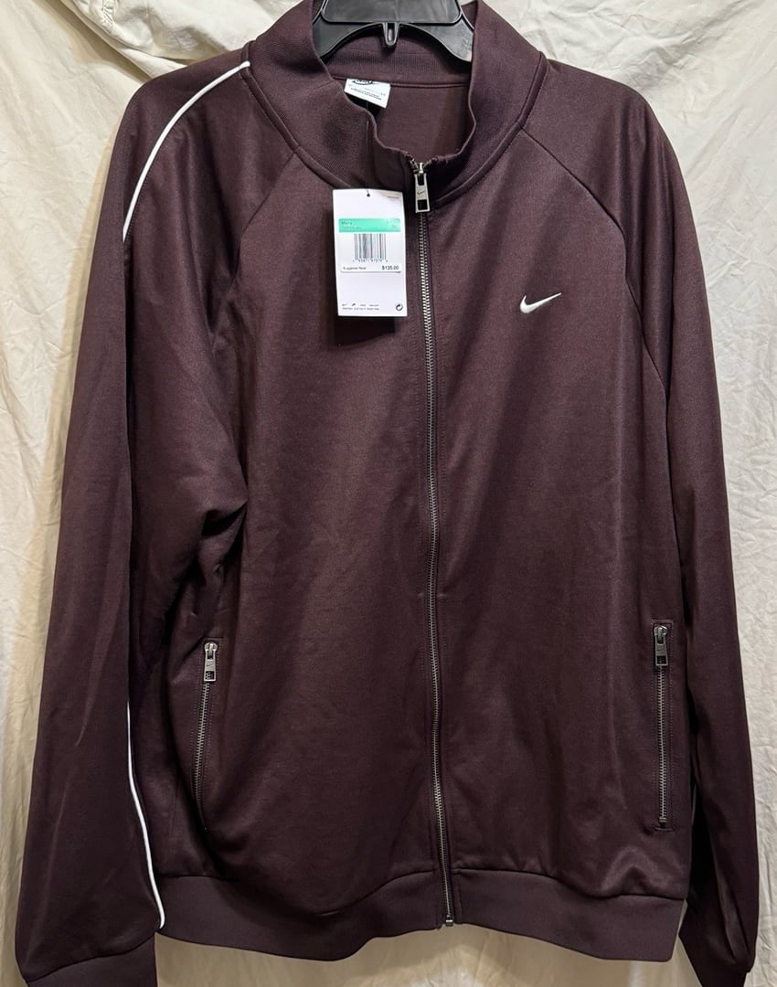 Nike Men's Sportswear Authentics Track Jacket DQ5003-203 Brown Size XL 135
