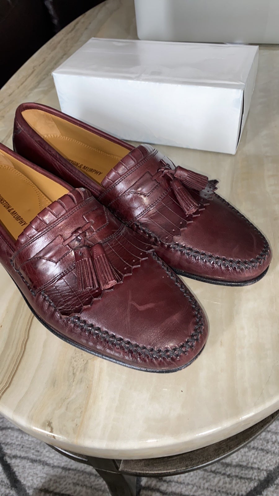 Johnston & Murphy Loafers Leather Tassel Shoe - Brown