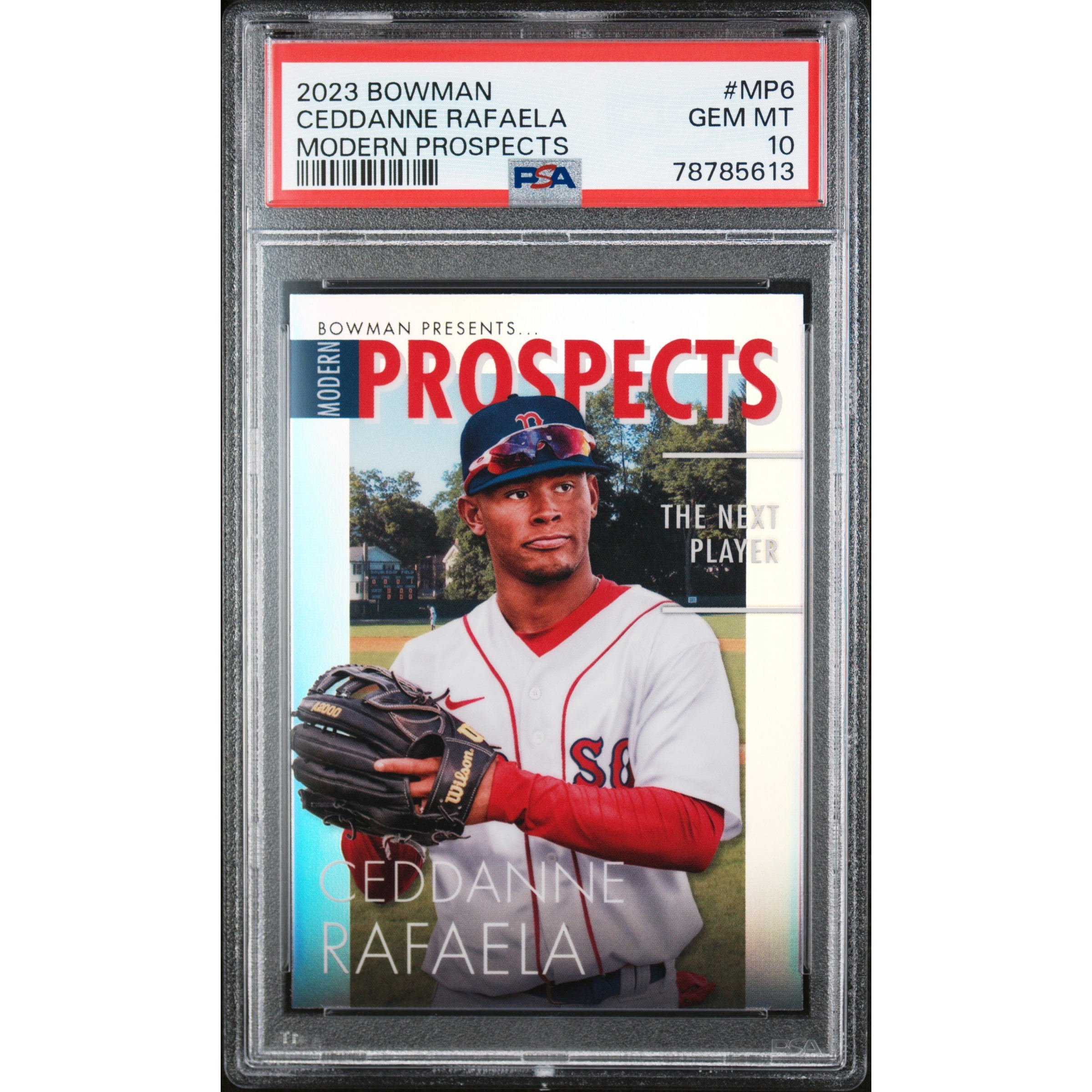 Graded 2023 Topps Bowman Ceddanne Rafaela #MP6 Modern Prospects Rookie Card PS