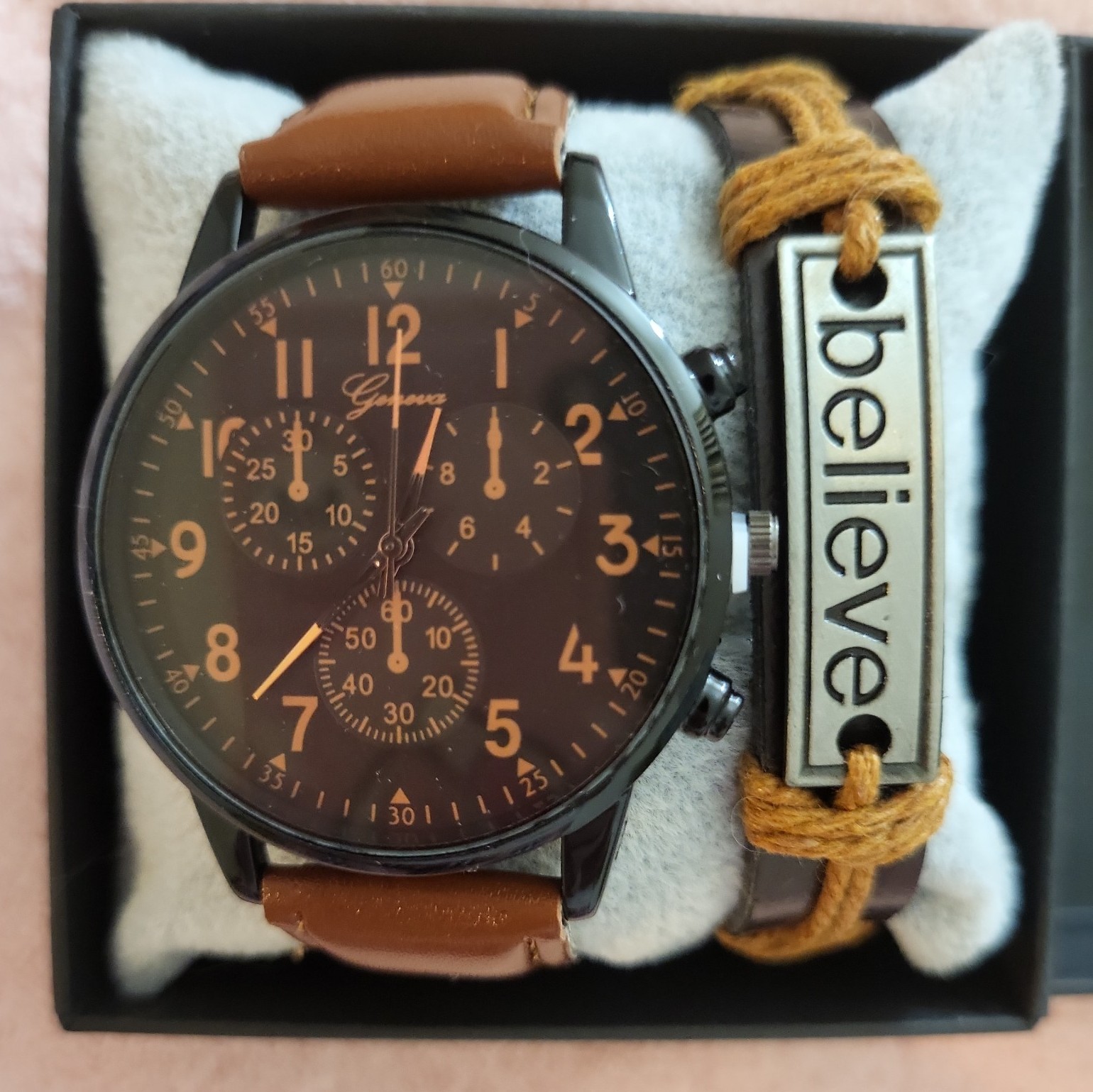 Watch Set For Men / Brown and Black