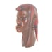 African Hand Carved Wood Head Figurine Sculpture Heavy Bust ~8 Tall